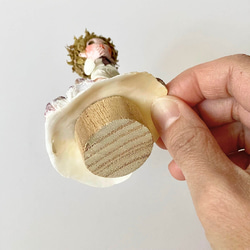 和紙人形『惑星探検』｜コンパスを手に歩き出す子どもと貝殻のミニジオラマ 10枚目の画像