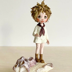 和紙人形『惑星探検』｜コンパスを手に歩き出す子どもと貝殻のミニジオラマ 7枚目の画像