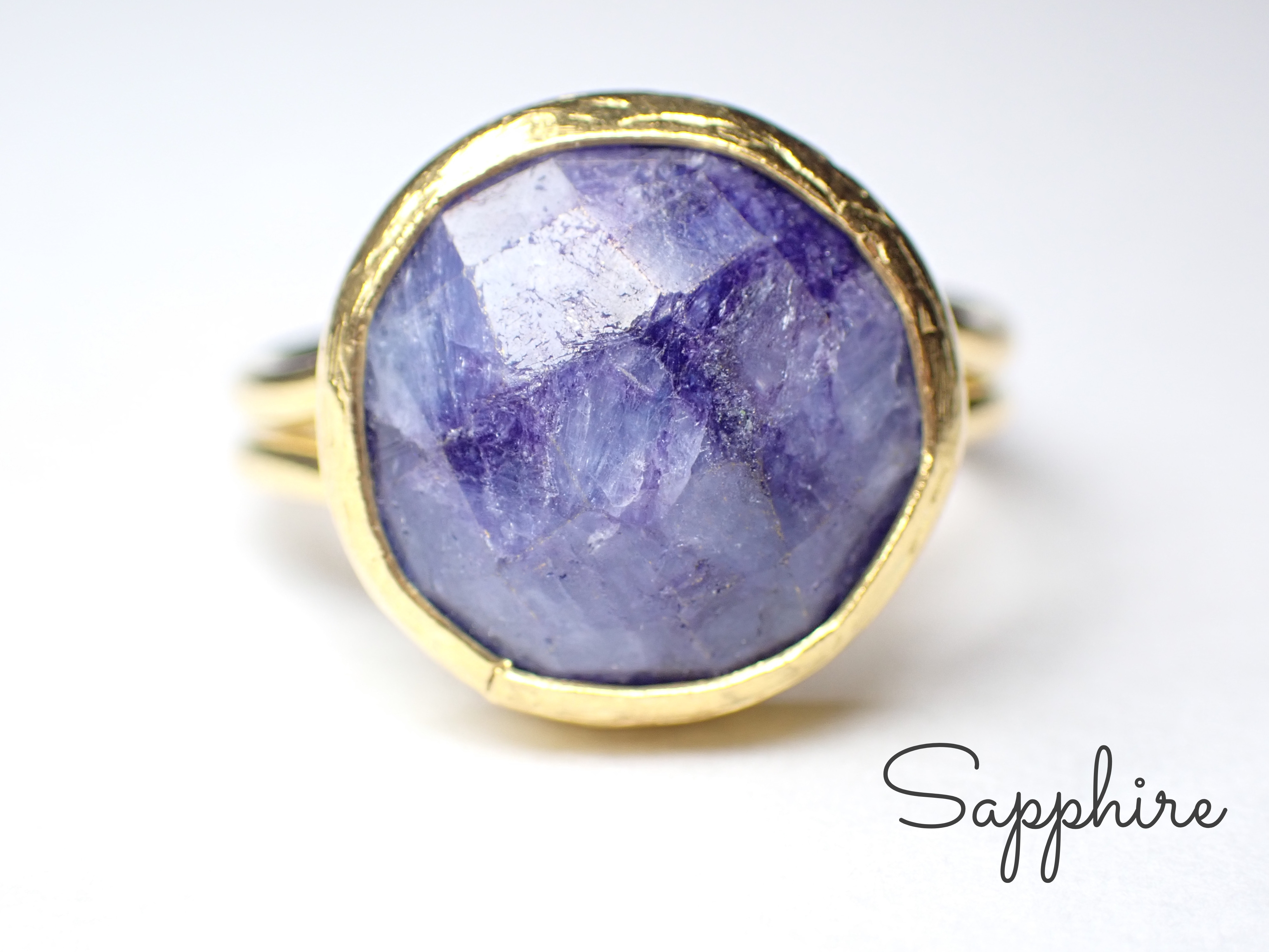 最新作★「サファイア」の世界でひとつの天然石リング