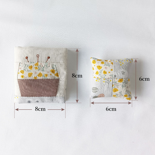 パッチワークキット】ミニ ソーイング セット ニードルブック ピン