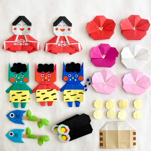 折り紙 節分 豆まき 壁面飾り PART2（恵方巻き&節分いわし） その他