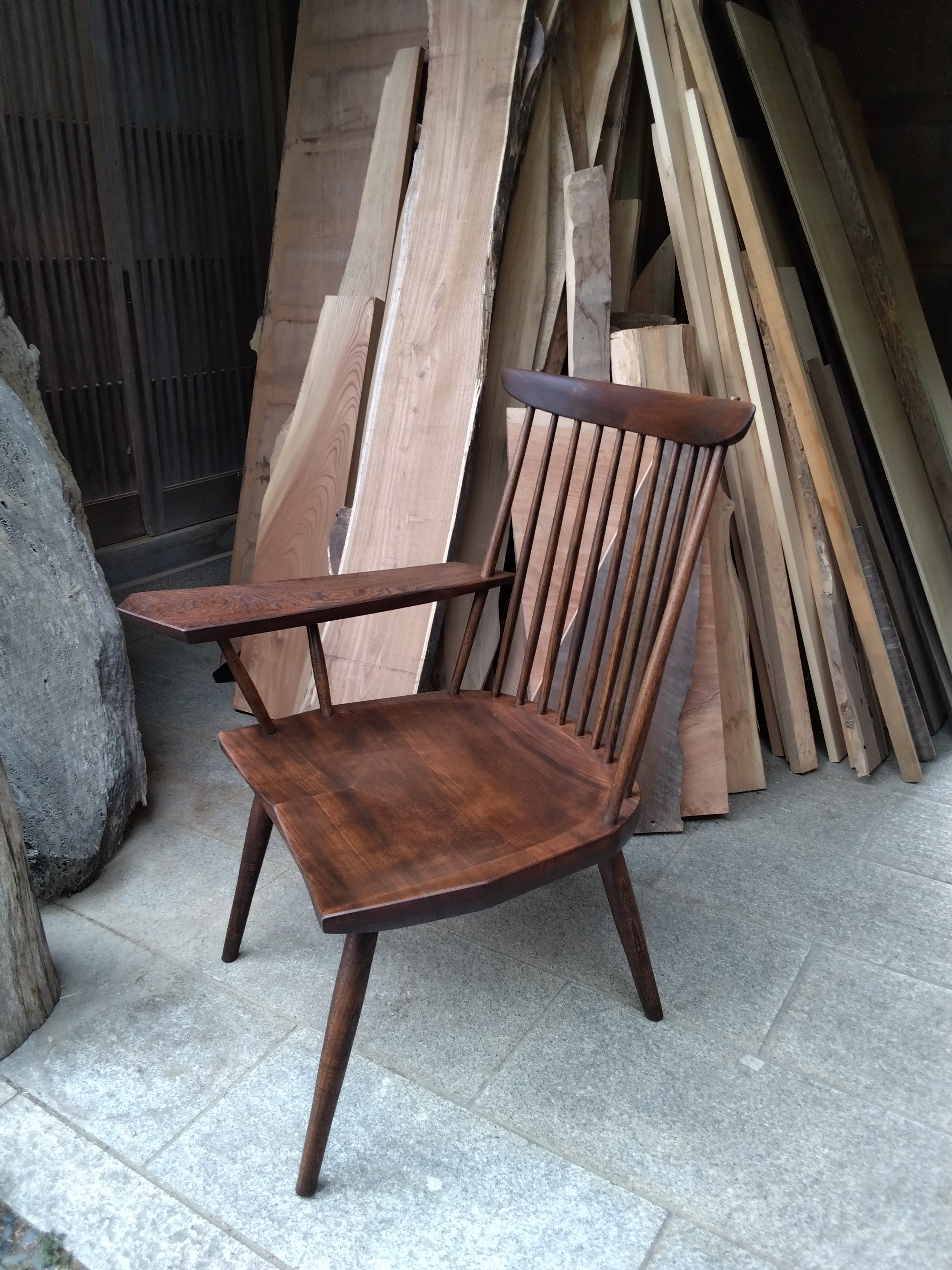 一生物のいす　ワンアーム・ウィンザーチェア