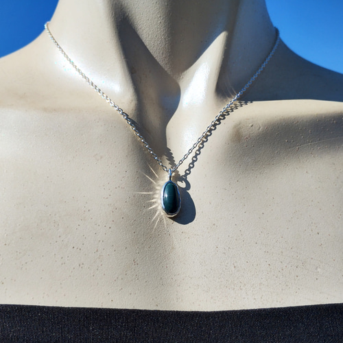 出雲石×純銀ネックレス/碧玉 ネックレス・ペンダント Porte silver