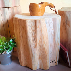 超特大サイズ 天然アロマ ひのきの切株テーブル 根元末広がり 超特大サイズ 天然アロマ ひのきの切株テーブル 根元末広がり｜