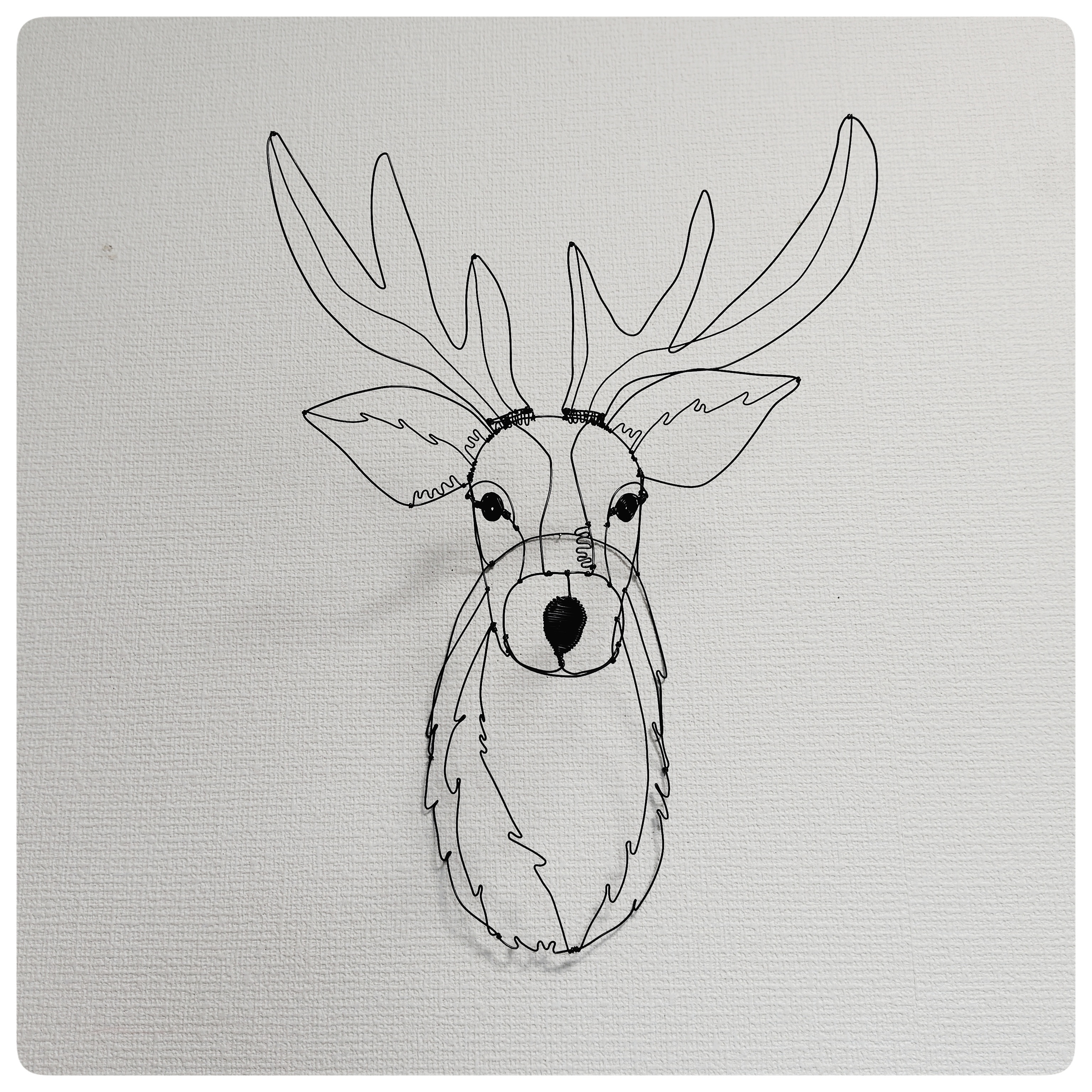 ワイヤーアート　鹿さん