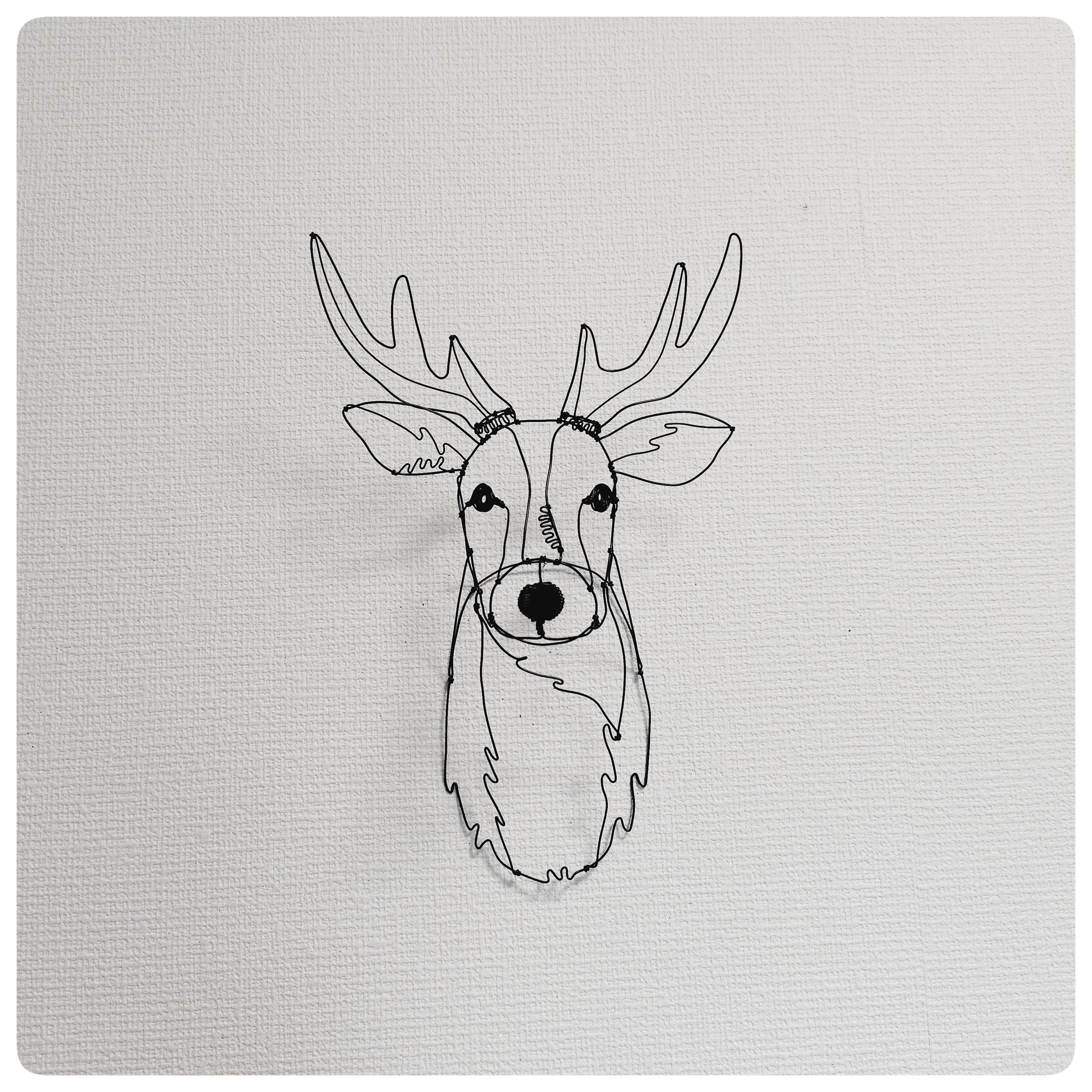 ワイヤーアート　鹿さん