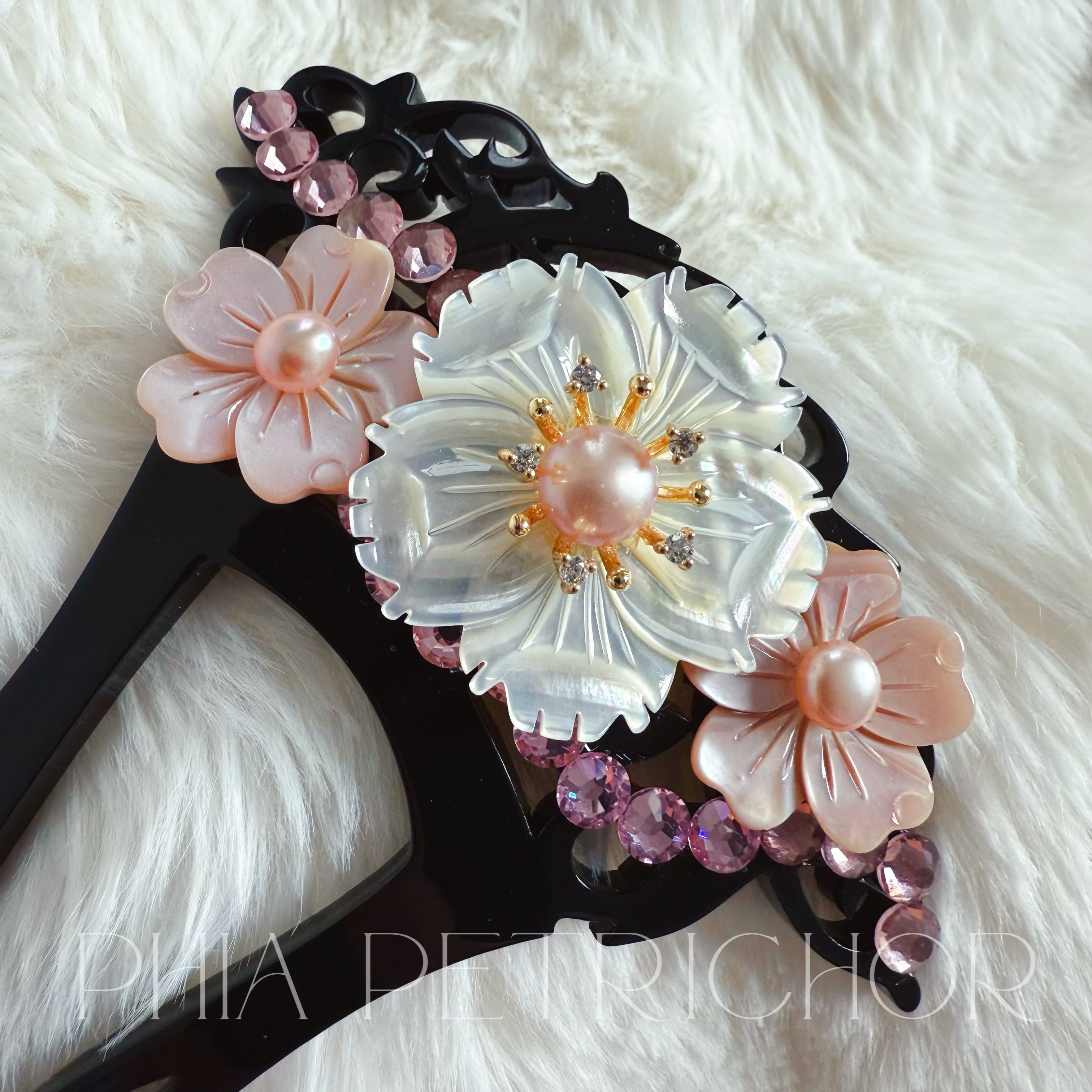 簪 和 K24GP 桜 かんざし バチ型 パール 簪 着物 髪飾り 留袖 着物 成人式 結婚式 卒業式 4,648円