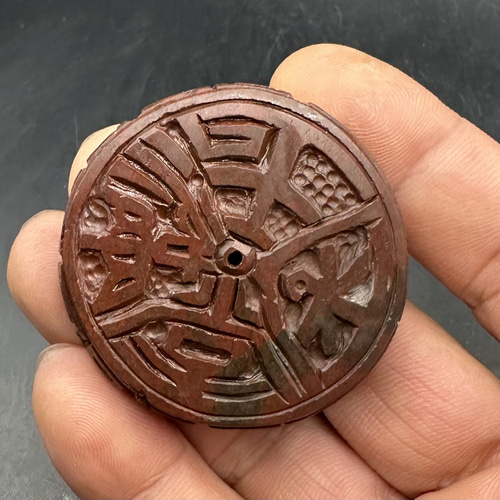 売約済み 2026.1.8最新作 金玉満堂寿福安康霊石大玉璧 ネックレス