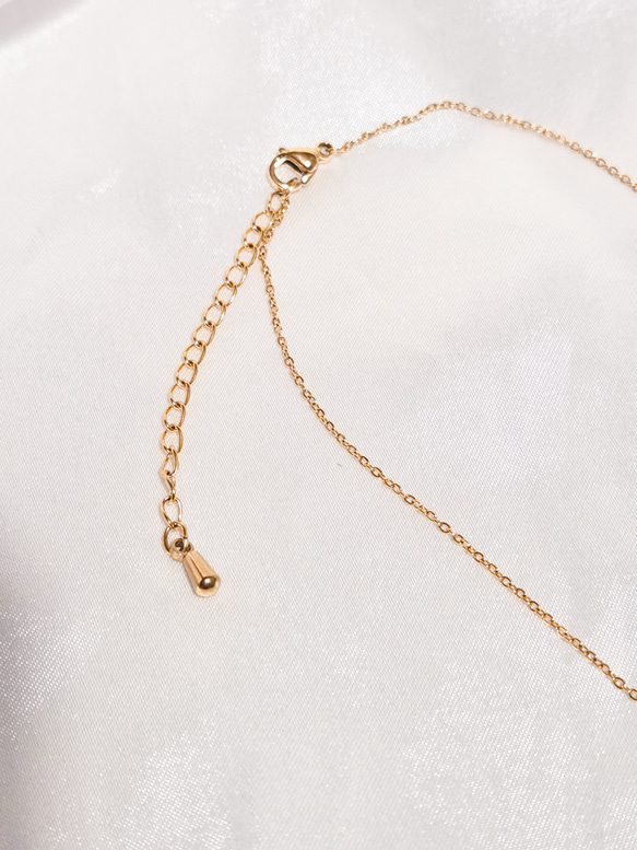 上品1粒パールの華奢ネックレス サージカルステンレス つけっぱなしOK プレゼント フォーマル　スキンネックレス 13枚目の画像