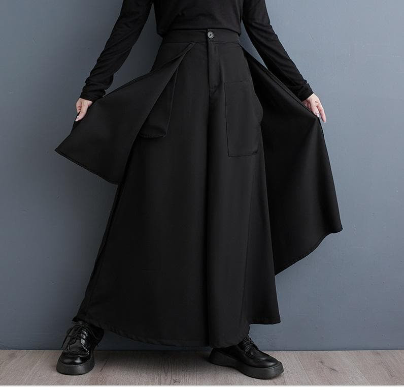 イレギュラー　ワイドパンツ　大きいサイズ レディース 秋冬　春 新品 ガウチョ