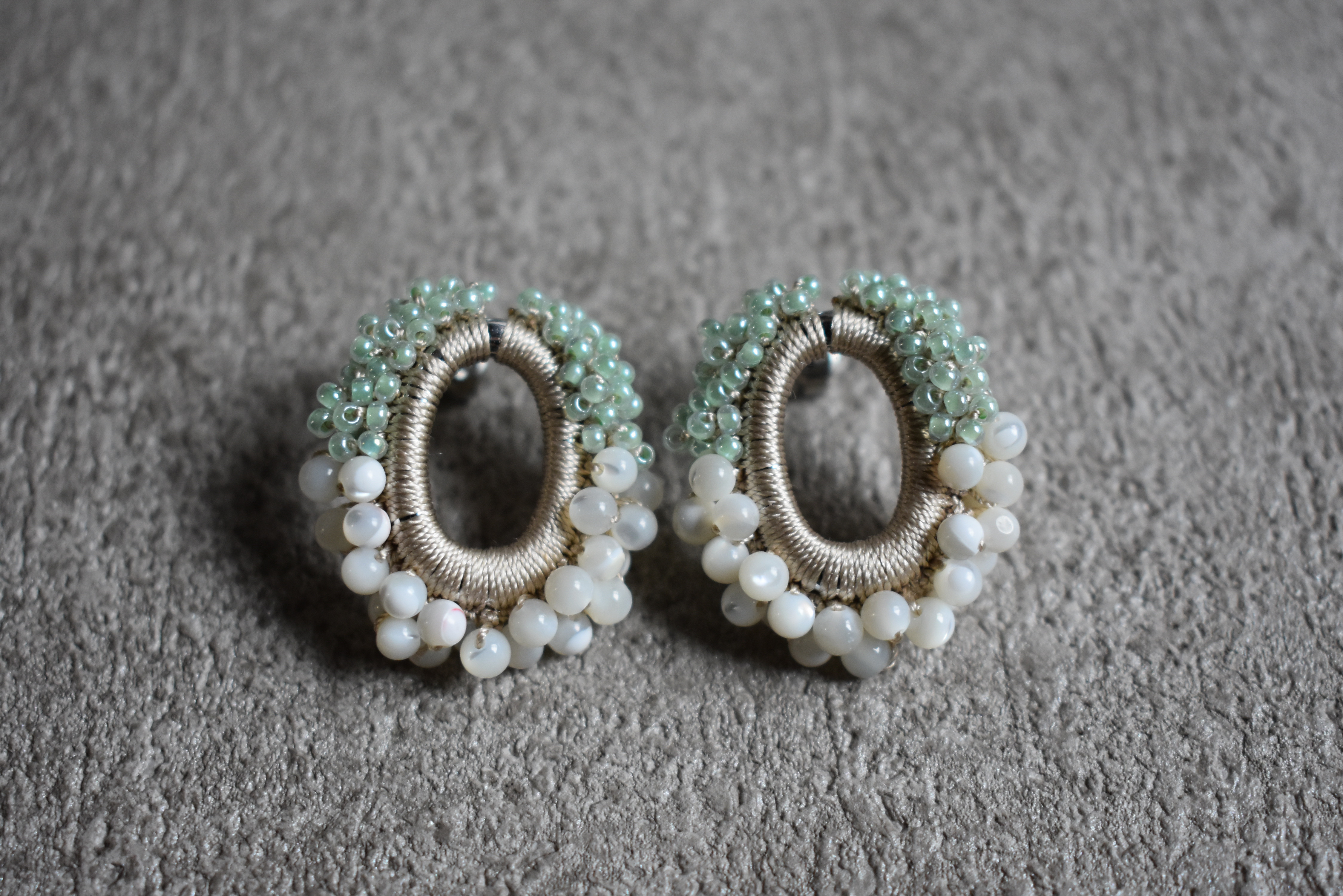 色遊び/ovalピアス.2「メロンソーダ」