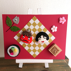 秋の季節飾り 餅つきうさぎTv ちりめん 十五夜 9月 置物 お月見 うさぎ