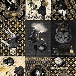 オリジナル 生地 ハンドメイド素材 パネル生地 鳥 生地 richrichy 通販