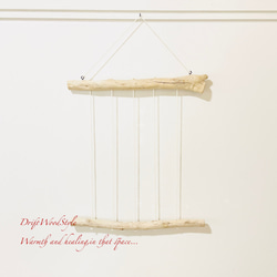 流木インテリア 壁一面に写真を飾れる中サイズのフォトディスプレイ 流木 写真ハンガー ウォールデコ 壁掛け N3 5枚目の画像