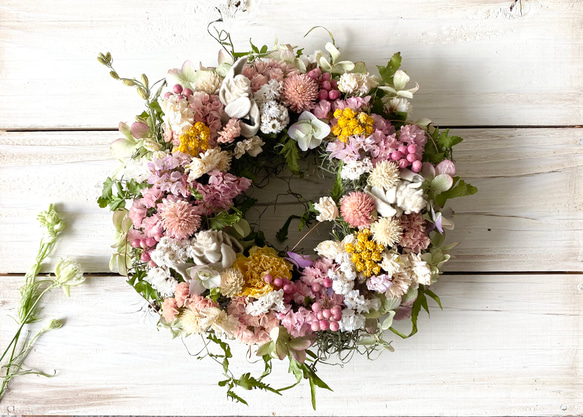 春待ちナチュラルリース 1枚目の画像