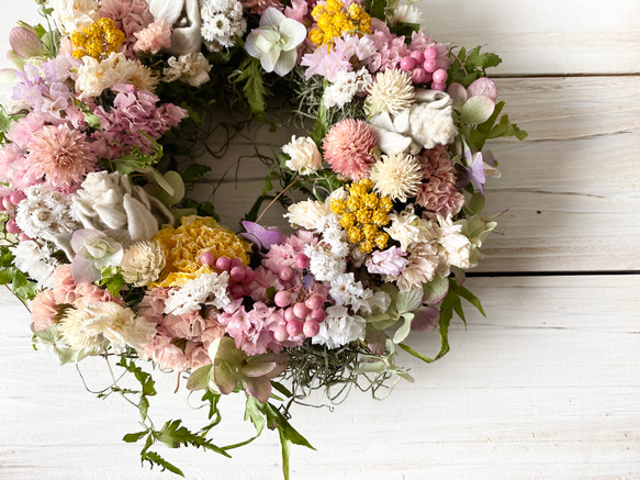 春待ちナチュラルリース 4枚目の画像