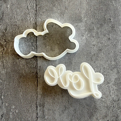 母の日】LOVE文字 クッキー型（スタンプ付き） クッキー型 aura_icing