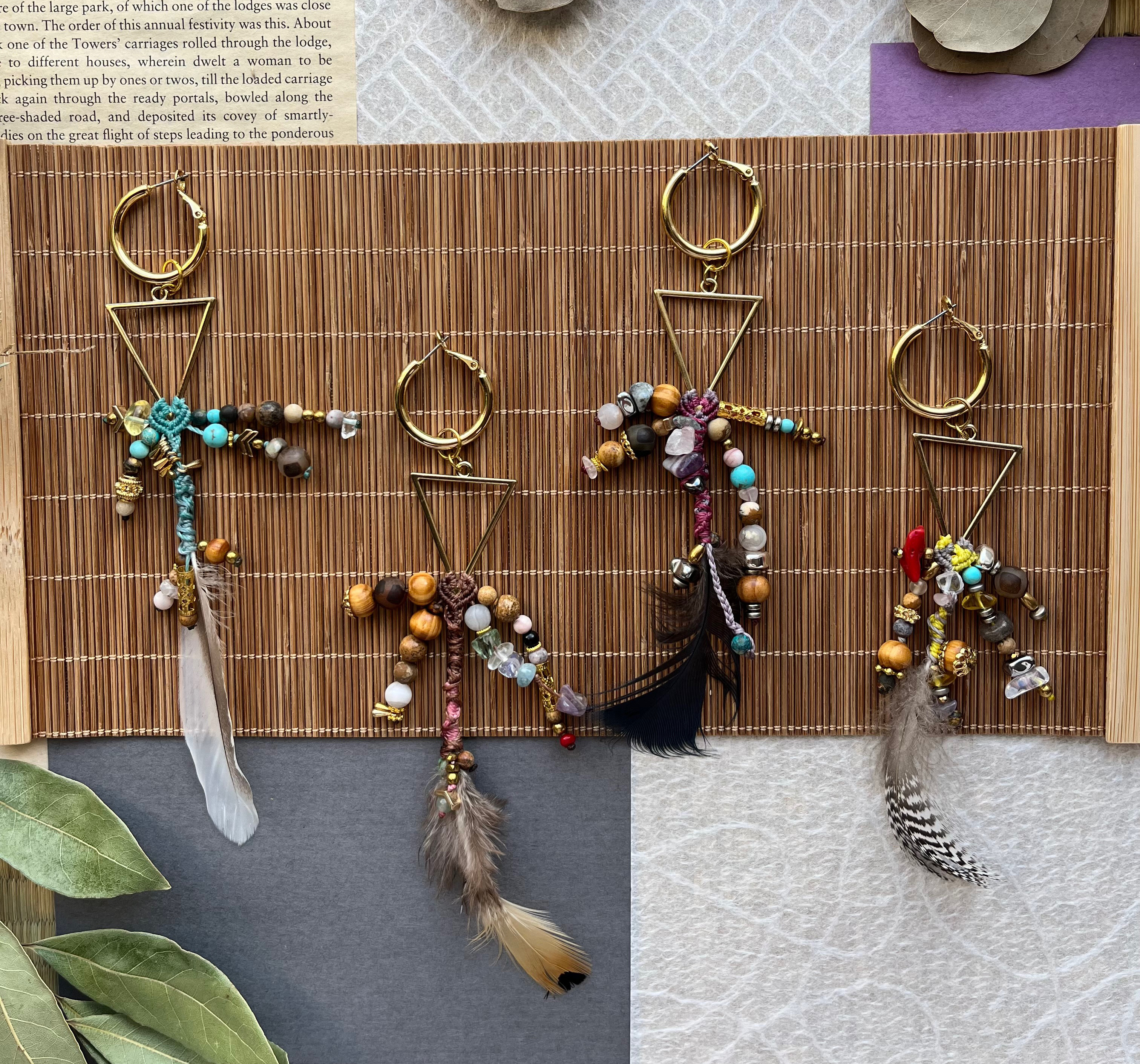 片耳pierce＊feather〜4type