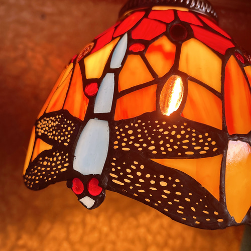 とんぼ モチーフ ステンドグラス ペンダントランプ 1灯式 シーリング