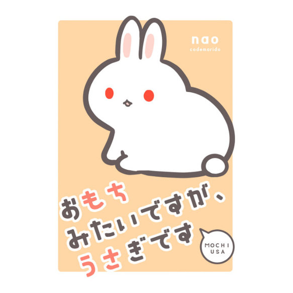 うさぎマンガ おもちみたいですが、うさぎです ZINE・小冊子 こでまり
