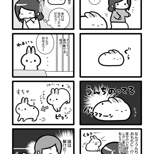 うさぎマンガ おもちみたいですが、うさぎです ZINE・小冊子 こでまり