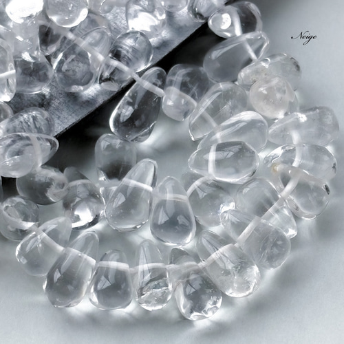 宝石質クリスタルAAA 縦長ペアシェイプ ファセットカット20×6mm 12粒