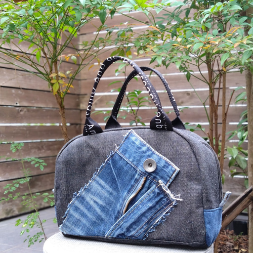 専用❕️№768【DENIM❌️ドラム缶型ボストンバッグ♥】デニムリメイクバッグ 専用❕️№768【DENIM❌️ドラム缶型ボストンバッグ♥】デニムリメイク