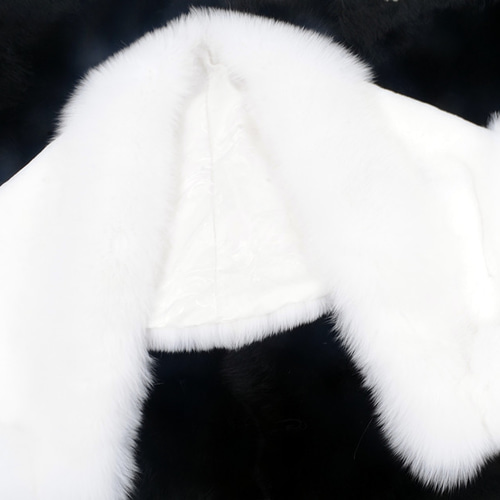 本物フォックスとレッキスファーストールショール白毛皮ケープ和装洋装
