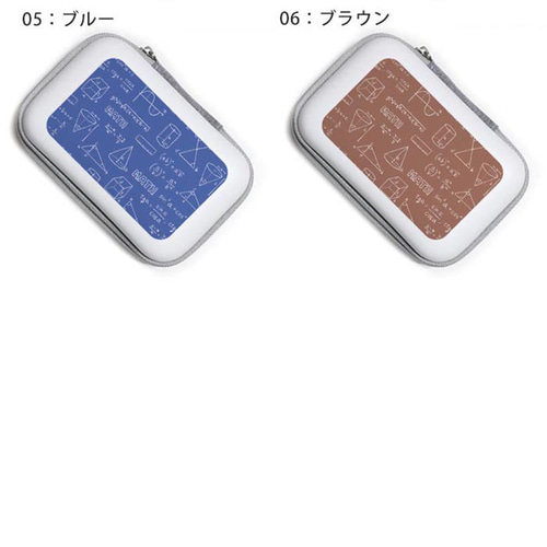 ガジェットポーチ ハード ケース 小物入れ トラベルポーチ 図形 数学