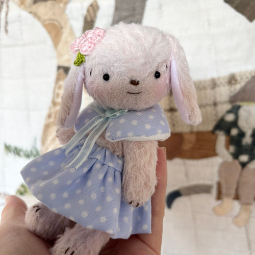 可愛いウサちゃんのぬいぐるみ ももいろウサちゃん/ 1点のみ ぬいぐるみ wakkachan 通販 20300059