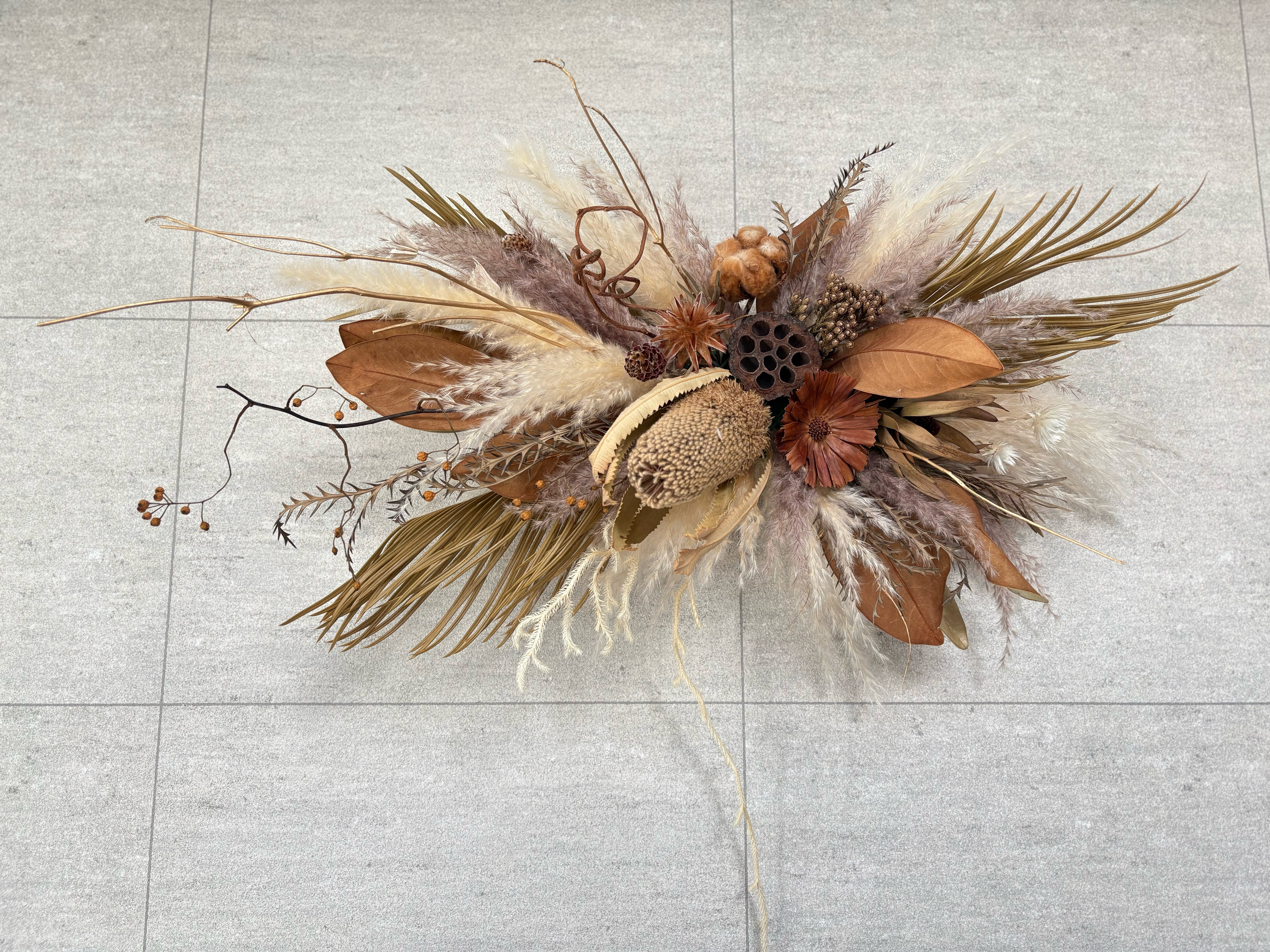 ⭐️新作⭐️ドライフラワー壁掛けオブジェ　ドライフラワー壁掛けアレンジメント　Lサイズ