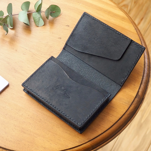 【受注制作】イタリアンレザー　名刺入れ　フルハンドメイド 名刺入れ/イタリアンレザー/【受注製作】 名刺入れ・カードケース
