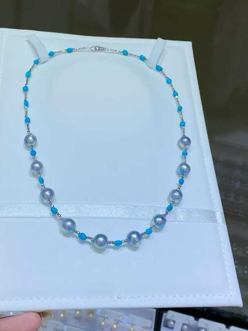 【高級】あこや真珠　ネックレスs925 0002