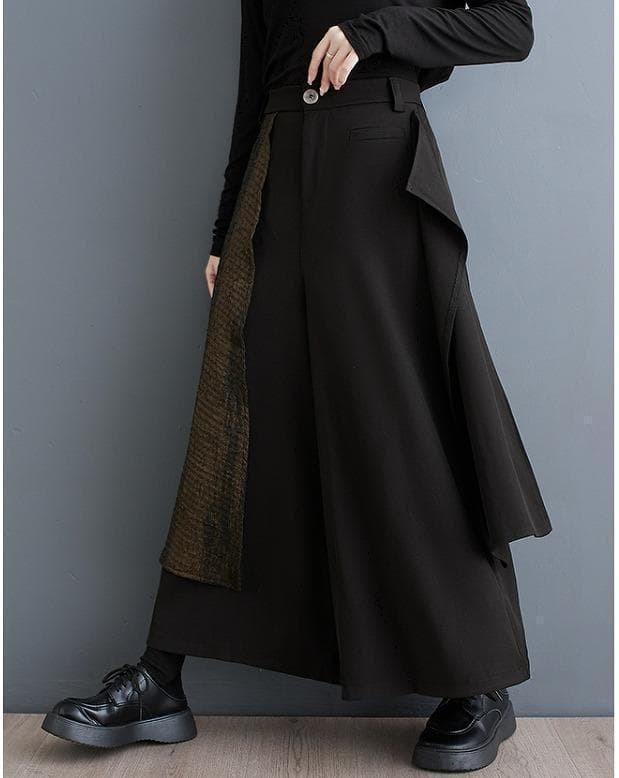 大きいサイズ レディース パンツ　キュロット　ワイドパンツ　秋冬 スカート