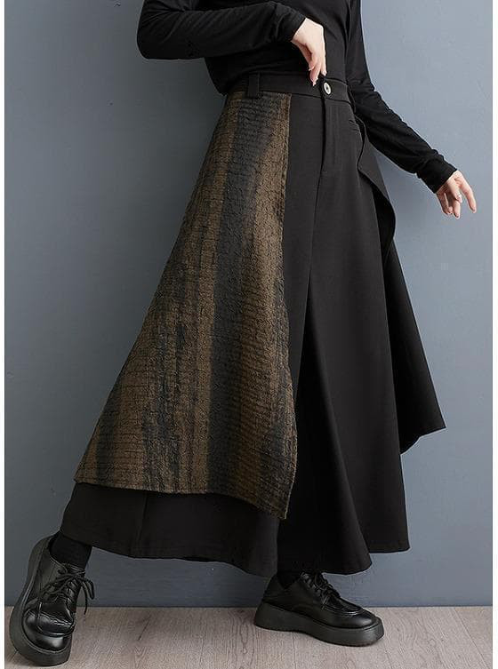 大きいサイズ レディース パンツ　キュロット　ワイドパンツ　秋冬 スカート