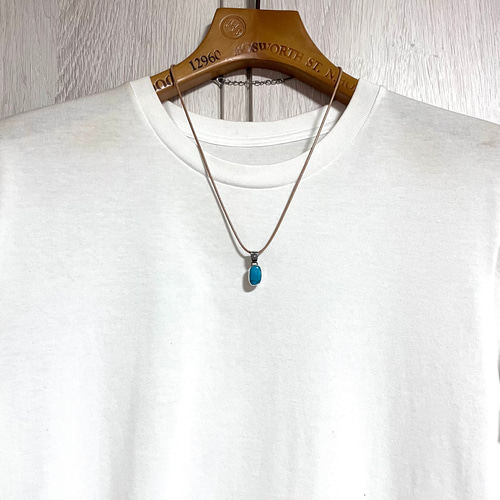 キングマン ターコイズ トルコ石 シルバー ネックレス ペンダント