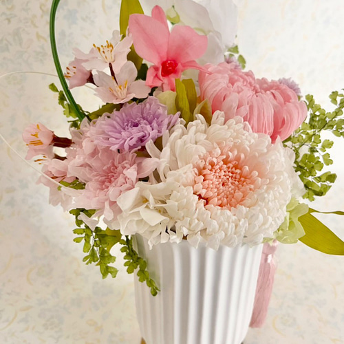 りあプリザーブドフラワー仏花 仏花プリザーブドフラワー杏奈(ローズ) | ニトリネット【公式】 家具