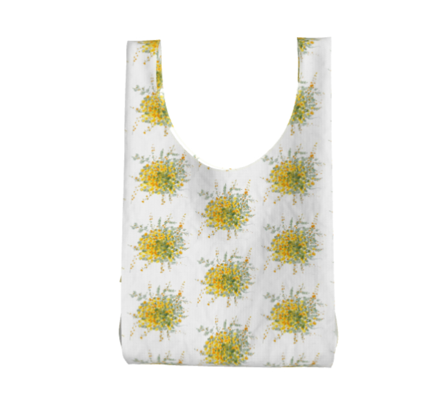 雨の日も安心で丈夫な防水パラシュート生地ミモザエコバック