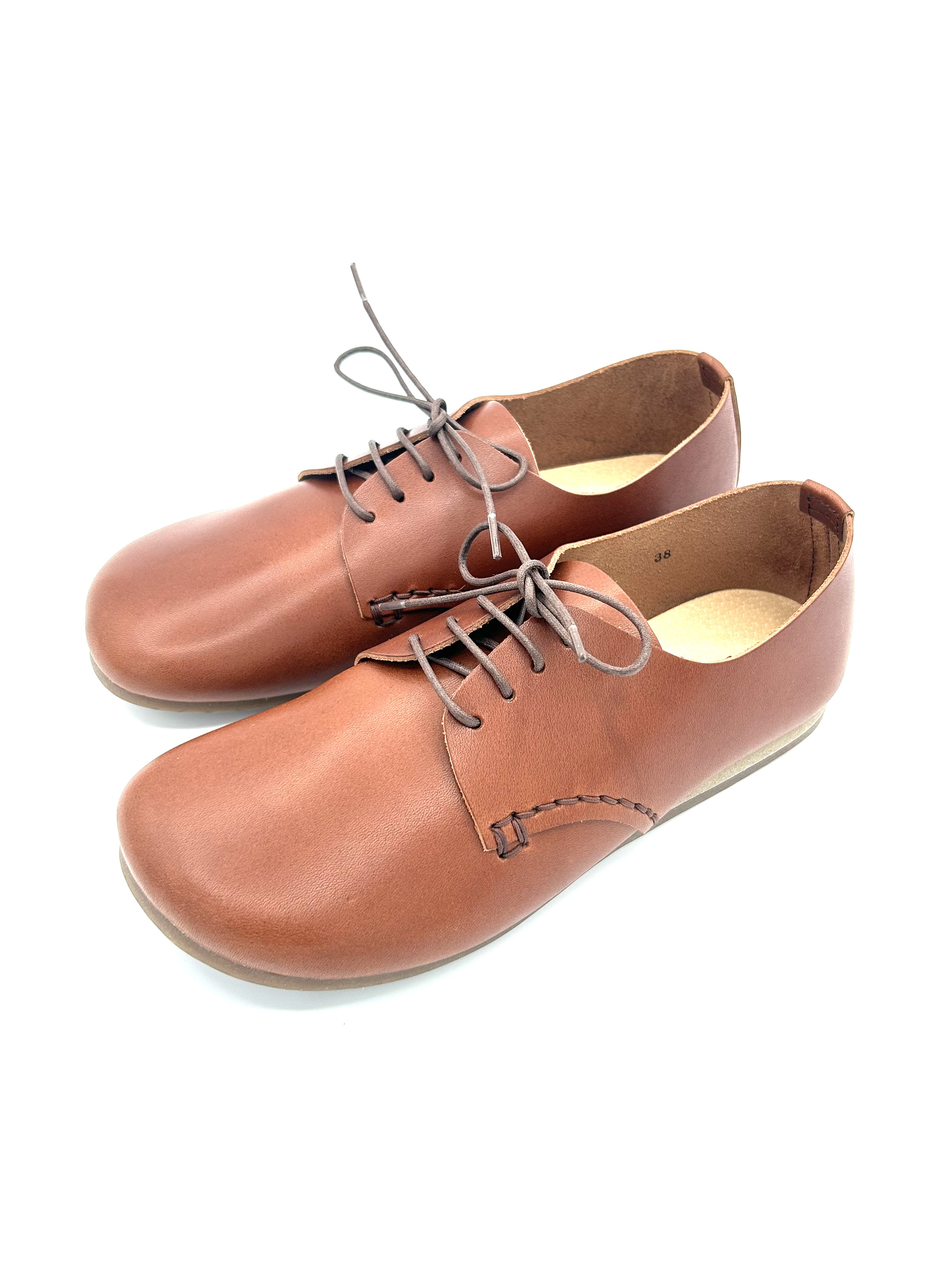 【一枚革で足に馴染む】革靴　栃木レザーレースシューズＧＲＯＷＮＡＴＵＲＡＬＬＹ　GN-2033　ダークブラウン