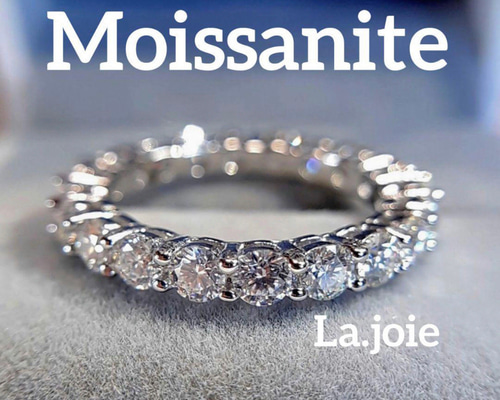 大人気❗️（最高品質）モアサナイトフルエタニティ 3mm リング 指輪