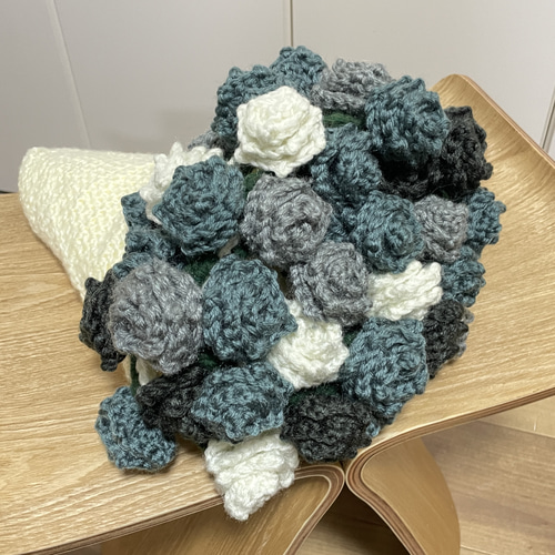 くすみカラー】花束ブランケット ブーケブランケット フラワー