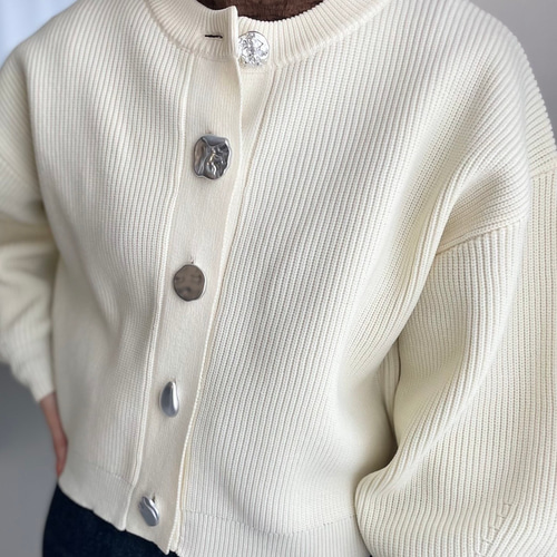 ★新品・未使用★定価24,200円 マンシング コットンカーディガンM ホワイト ☆新品・未使用☆定価24,200円 マンシング コットンカーディガンM