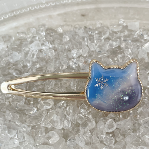 レジンヘアゴム ダイヤ　雪結晶　ラベンダー　冬 レジンヘアゴム ダイヤ 雪結晶 ラベンダー 冬 レジンヘアゴム