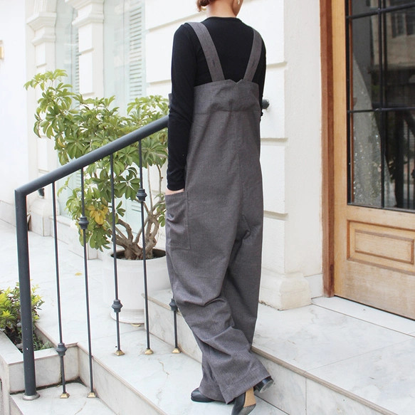 つつむ　ペインターサロペット●ウール