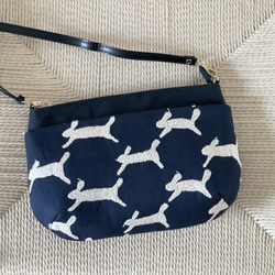 あおりポケットの巾着バッグ＊ミナペルホネン following day 新品✨】ミナペルホネンfollowing day あおり巾着バッグ