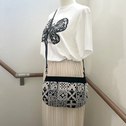 ⚮̈ミナペルホネン forest tile beige ネリオバッグ 巾着バッグ