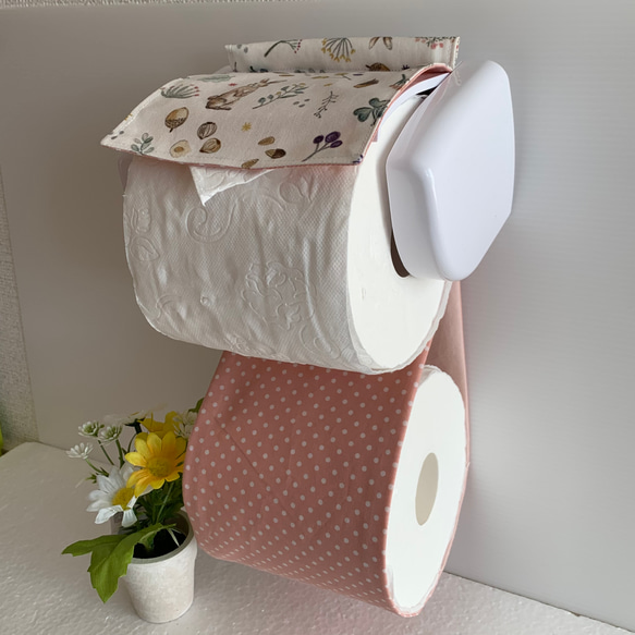 トイレットペーパーホルダーカバー☆Milky rabbit ☆ 2枚目の画像