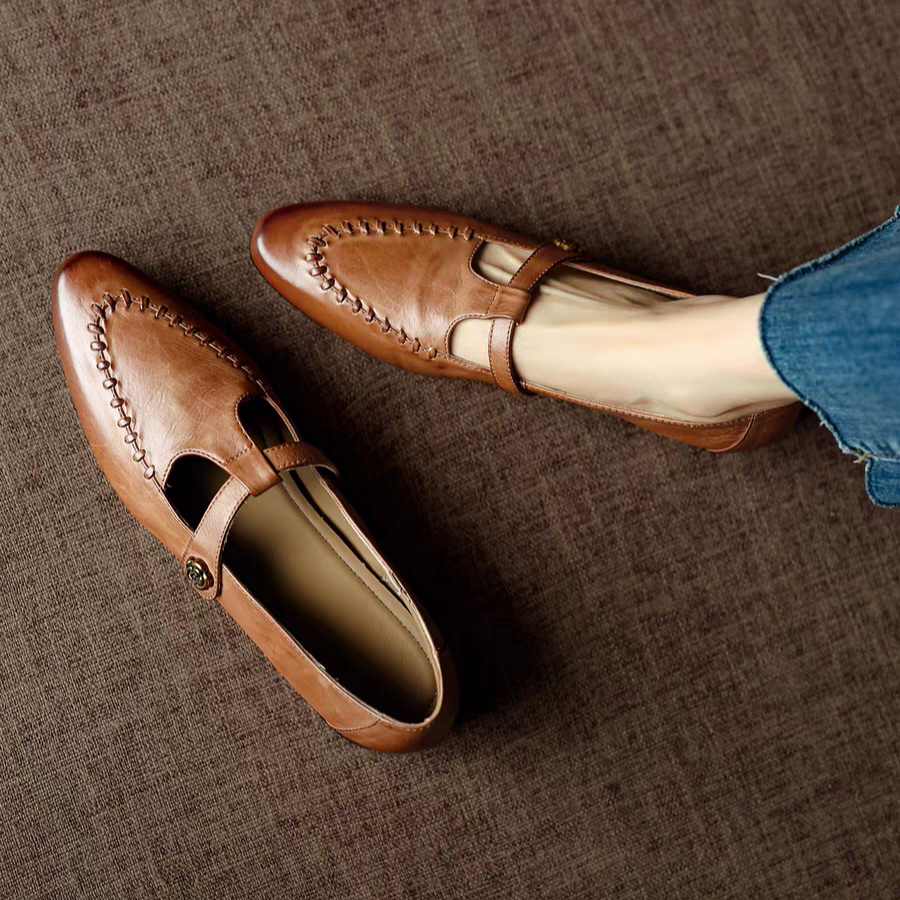 可愛すぎてやばい❤❤❤Tストラップシューズ メリージェーンシューズ ストラップ付き 調整可能 大人可愛い かわいい 本革