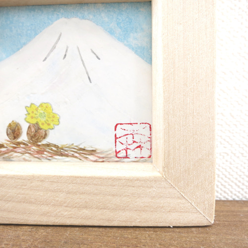 油彩画 円形ミニ絵画「赤富士」 銀の空と白い雲 油彩画 円形ミニ絵画「赤富士」 銀の空と白い雲 絵画 HR 通販