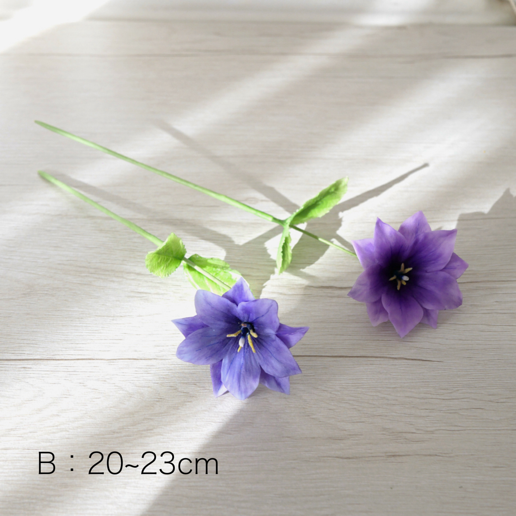 枯れない 八重桔梗 クレイフラワー NO.K10-2VAB